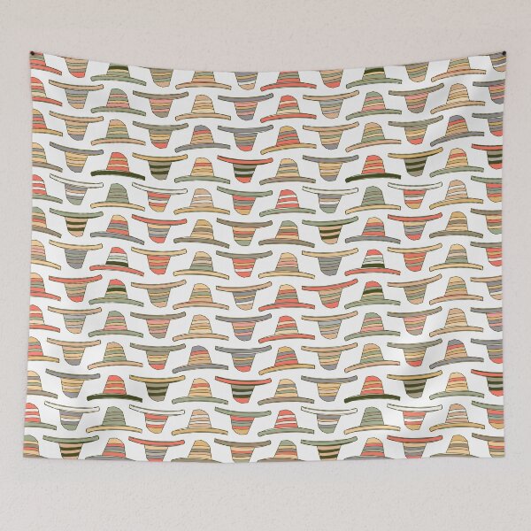 Item preview, Stripey sombrero hat for hot summer days by the lake designed and sold by FrancesPoff.