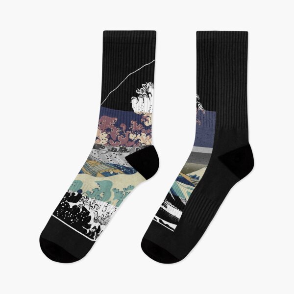Item preview, the great wave color glitch  Classic designed and sold by KEITMAUSILIKING.