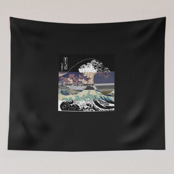 Item preview, the great wave color glitch  Classic designed and sold by KEITMAUSILIKING.