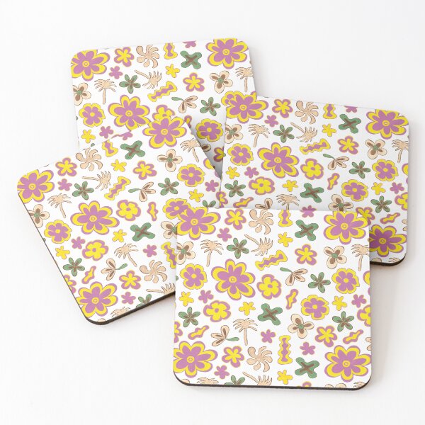 Item preview, TROPICAL WATERCOLOR 60S 70S HAWAIIAN ALOHA FLOWER PATTERN designed and sold by blomastudios.