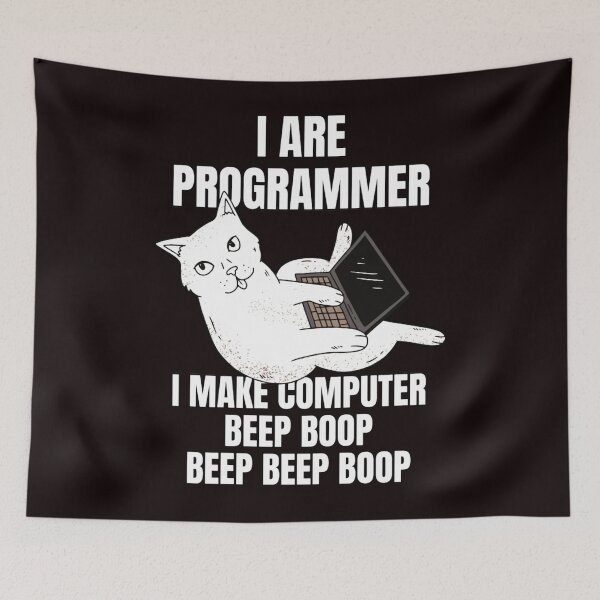 Item preview, I Are Programmer Computer Cat Beep Boop I Funny IT  designed and sold by Letitiuigley.