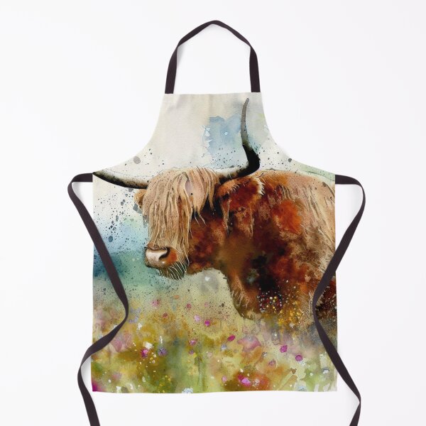 Item preview, Highland Cow Watercolor designed and sold by purplesensation.