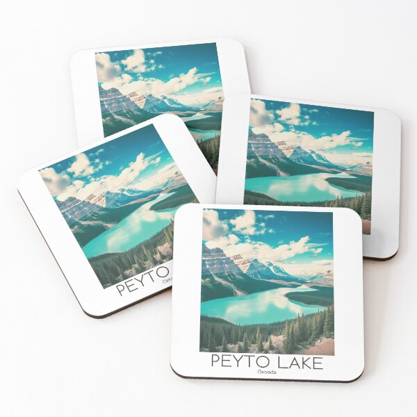Item preview, A Vintage Travel Illustration of Peyto Lake - Canada designed and sold by GoodOldVintage.