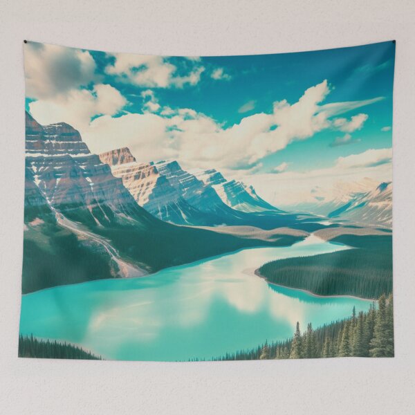 Item preview, A Vintage Travel Illustration of Peyto Lake - Canada designed and sold by GoodOldVintage.