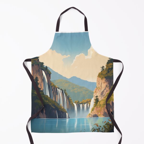 Item preview, A Vintage Travel Illustration of Plitvice Lake - Croatia designed and sold by GoodOldVintage.
