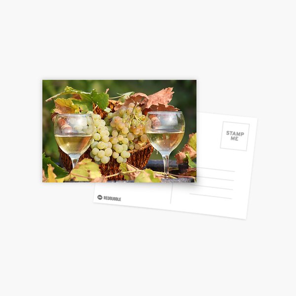 Item preview, two glasses of white wine  designed and sold by goceris.