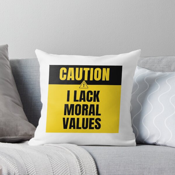 Item preview, I lack moral values caution sign designed and sold by baum-alleens.