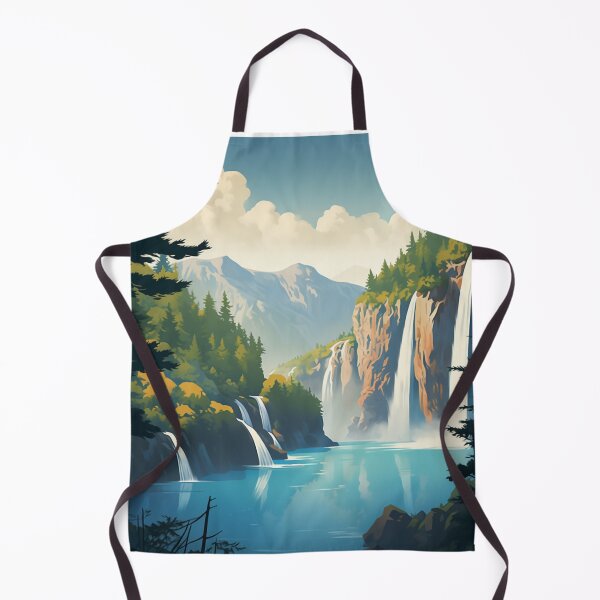 Item preview, A Vintage Travel Illustration of Plitvice Lake - Croatia designed and sold by GoodOldVintage.