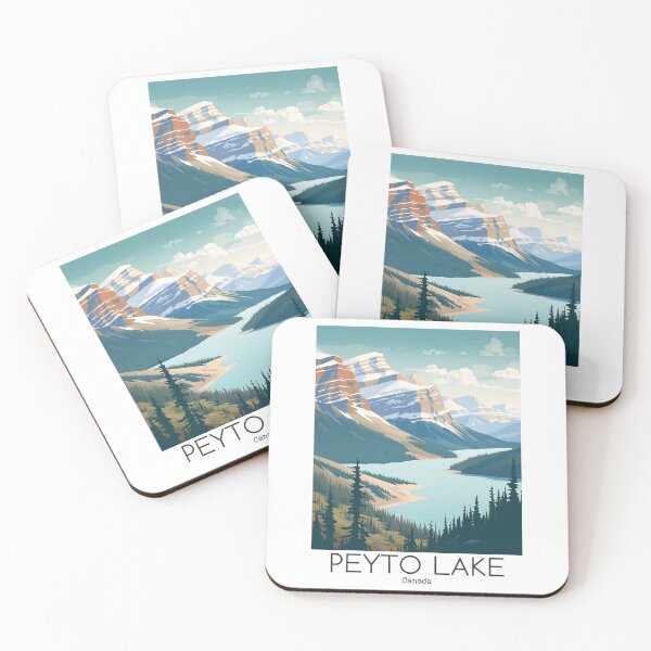 Item preview, A Vintage Travel Illustration of Peyto Lake - Canada designed and sold by GoodOldVintage.