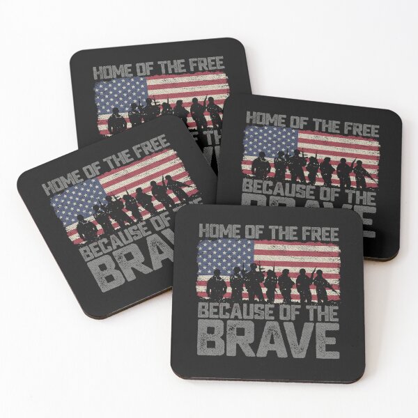 Item preview, Home Of The Free Because Of The Brave American Flag Military Veteran Gift  designed and sold by alenaz.