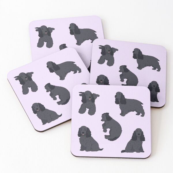 Item preview, Cute black english cocker spaniel dog pack designed and sold by Yaragold.