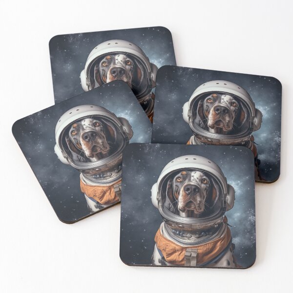 Aperçu de l'œuvre Astro Dog - Bluetick Coonhound créée et vendue par Merchgard.