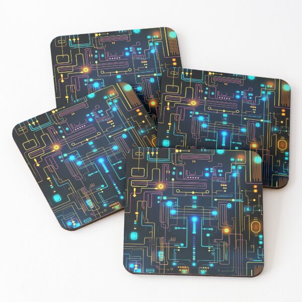 Item preview, xSeamless Pattern Beyond Interfaces: Futuristic Digital Art Unleashed designed and sold by AlienSkinEyes.