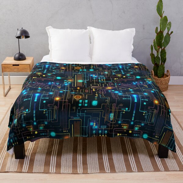 Item preview, xSeamless Pattern Beyond Interfaces: Futuristic Digital Art Unleashed designed and sold by AlienSkinEyes.