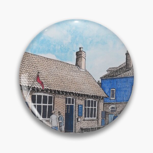 Item preview, The White Hart and Aldeburgh Chip Shop Painting designed and sold by Tom Crittenden.