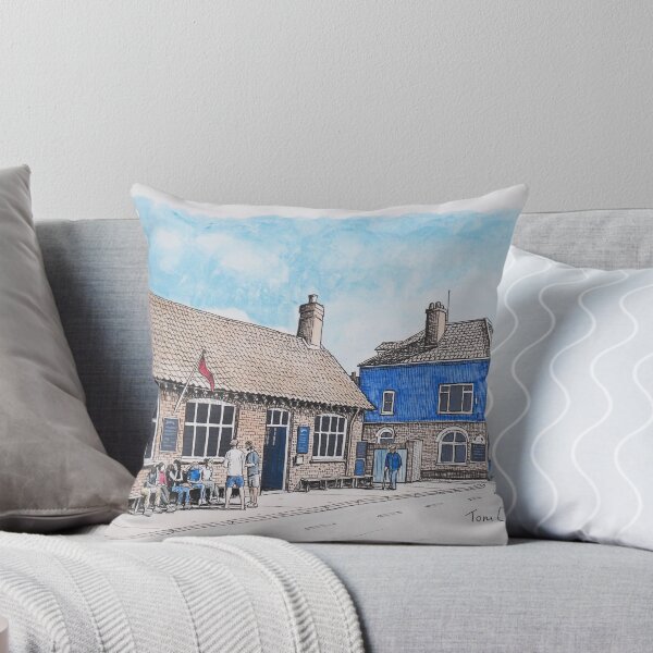 Item preview, The White Hart and Aldeburgh Chip Shop Painting designed and sold by Tom Crittenden.