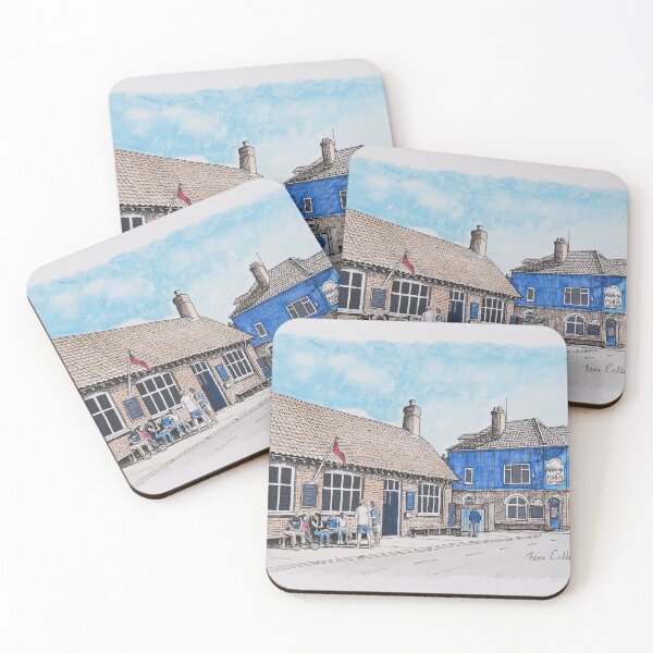 Item preview, The White Hart and Aldeburgh Chip Shop Painting designed and sold by Tom Crittenden.