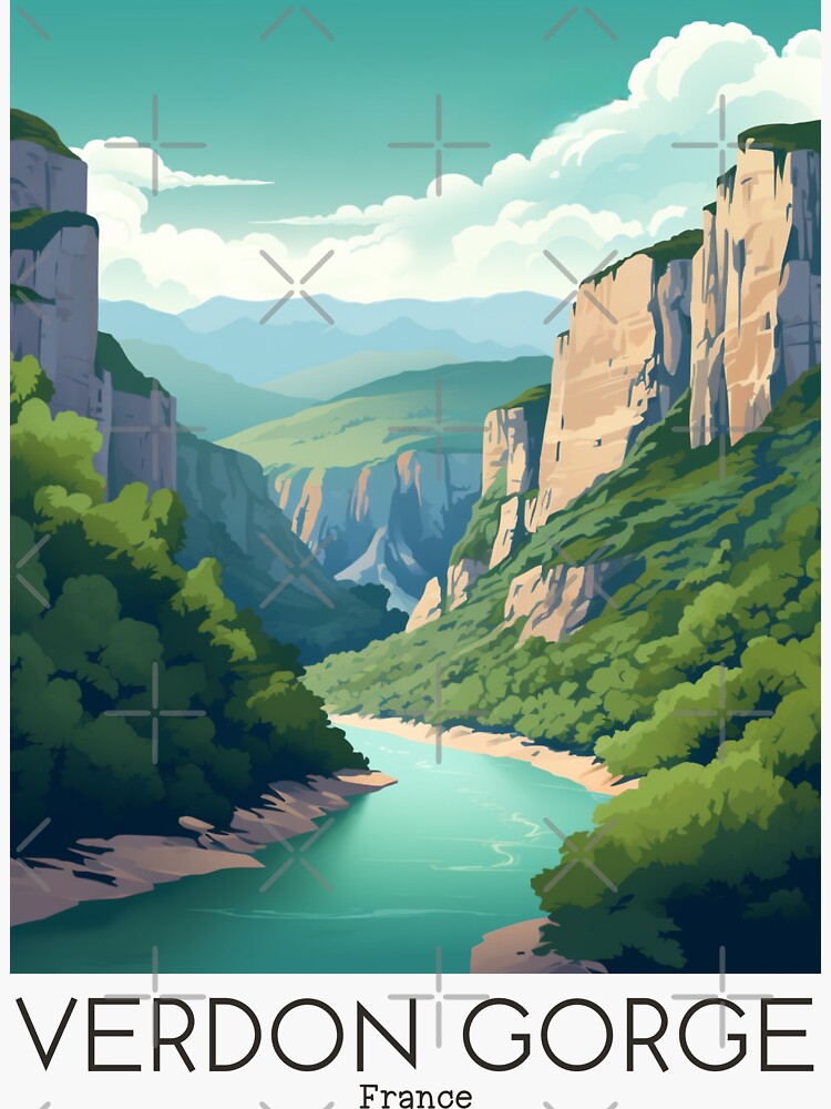 Affiche Vintage des Gorges du Verdon