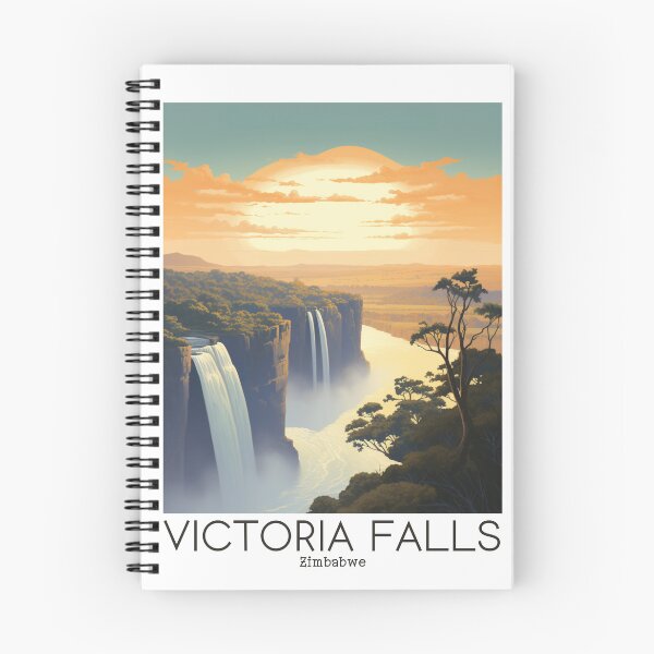 Item preview, A Vintage Travel Illustration of Victoria Falls - Zimbabwe designed and sold by GoodOldVintage.
