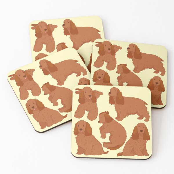 Item preview, Cute red english cocker spaniel dog Pattern  designed and sold by Yaragold.