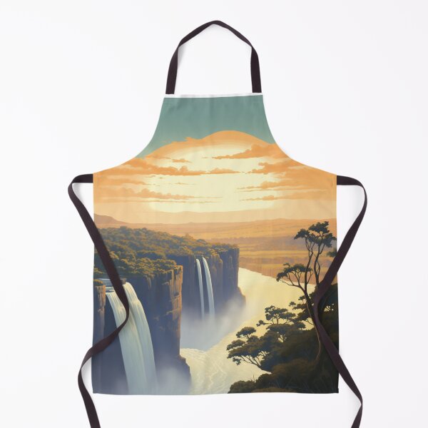 Item preview, A Vintage Travel Illustration of Victoria Falls - Zimbabwe designed and sold by GoodOldVintage.