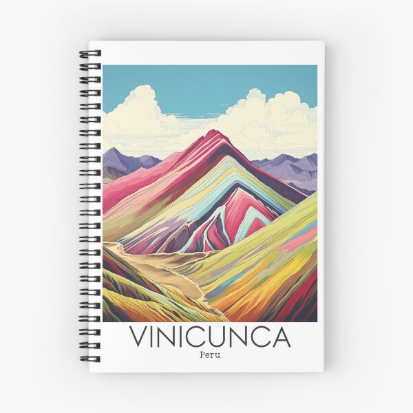 Item preview, A Vintage Travel Illustration of Vinicunca Mountain - Peru designed and sold by GoodOldVintage.