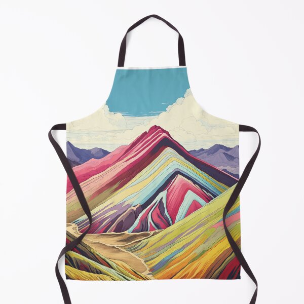 Item preview, A Vintage Travel Illustration of Vinicunca Mountain - Peru designed and sold by GoodOldVintage.