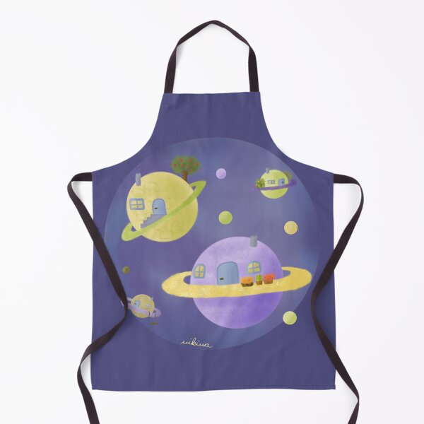 Item preview, Space village - round designed and sold by nikina-art.