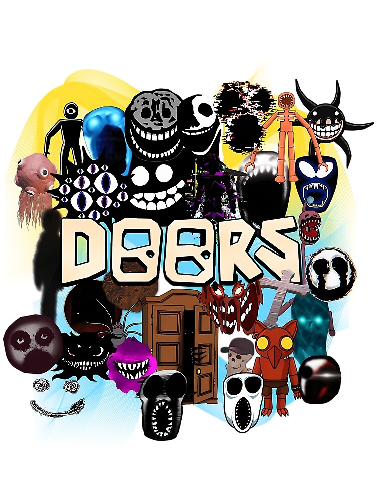 Doors All the Entities New Doors Game Update Poster for Sale by