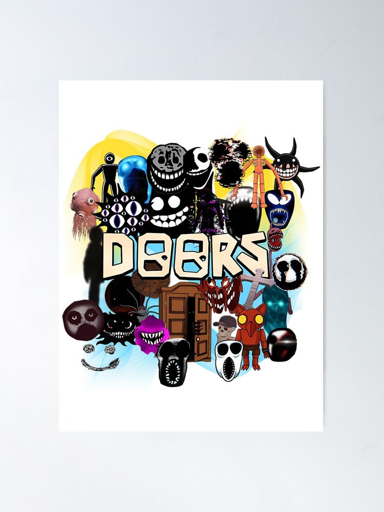 Doors All the Entities New Doors Game Update Poster for Sale by