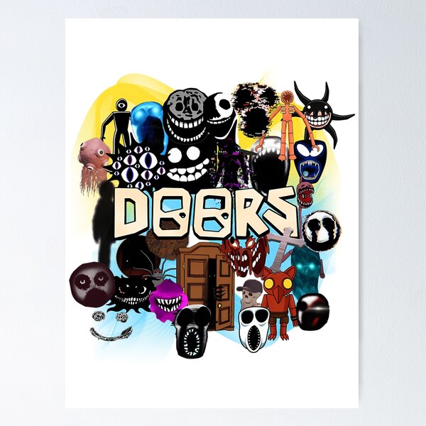 Doors All the Entities New Doors Game Update Poster for Sale by  TheBullishRhino