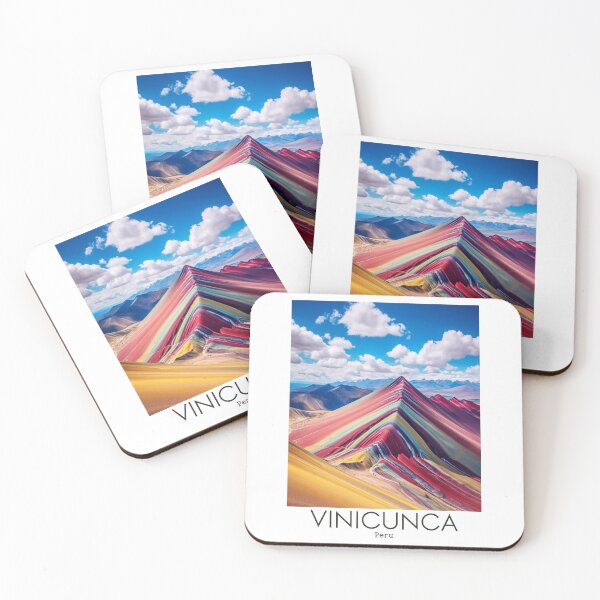 Item preview, A Vintage Travel Illustration of Vinicunca Mountain - Peru designed and sold by GoodOldVintage.