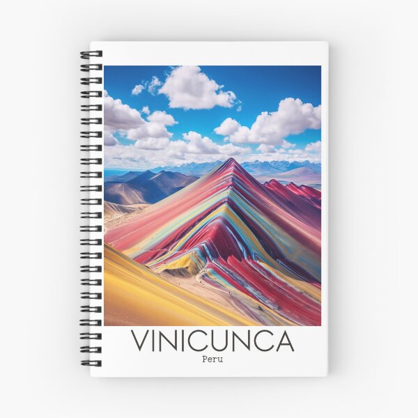 Item preview, A Vintage Travel Illustration of Vinicunca Mountain - Peru designed and sold by GoodOldVintage.