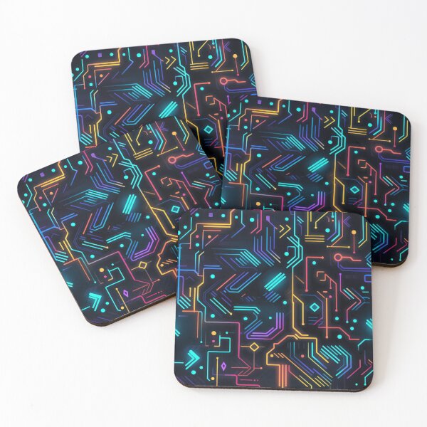 Item preview, xSeamless Pattern Beyond Interfaces: Futuristic Digital Art Unleashed designed and sold by AlienSkinEyes.