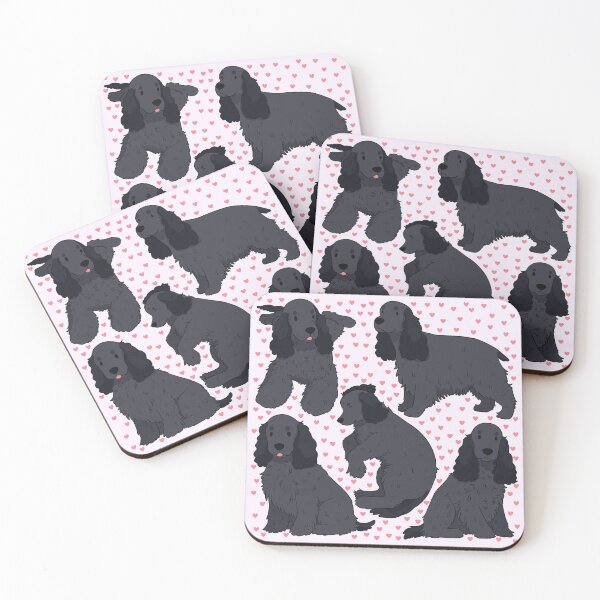 Item preview, Cute Black English Cocker Spaniel Dog Pattern  designed and sold by Yaragold.