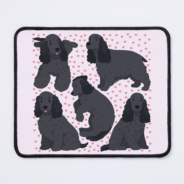 Item preview, Cute Black English Cocker Spaniel Dog Pattern designed and sold by Yaragold.