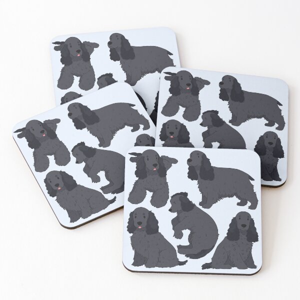 Item preview, Cute Black English Cocker Spaniel Dog Pattern  designed and sold by Yaragold.