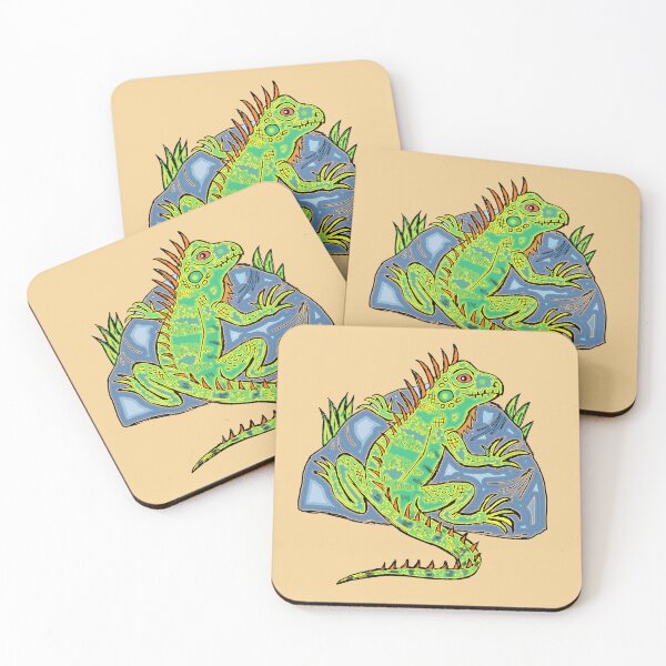 Item preview, Garrobo or green lizard of the Salvadorean tropical wildlife in Central America designed and sold by paisajetropical.