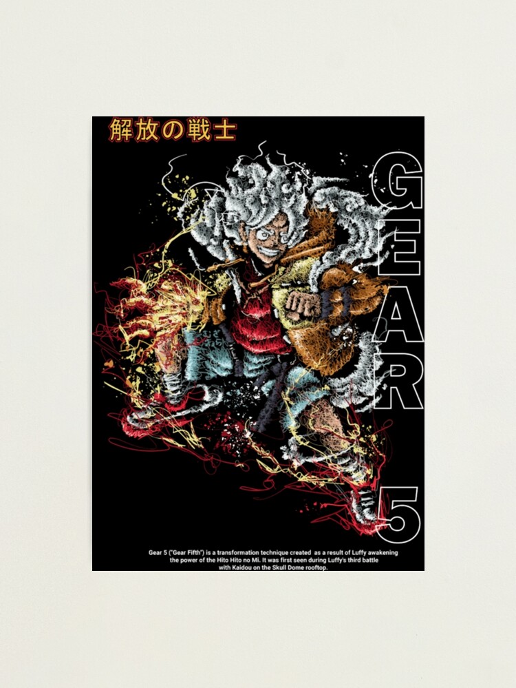 Anime Gear 5 Luffy Crew One Piece, Luffy Gear 5, Joy Boy laugh, Monkey D  Luffy Poster for Sale by LadaKholosho