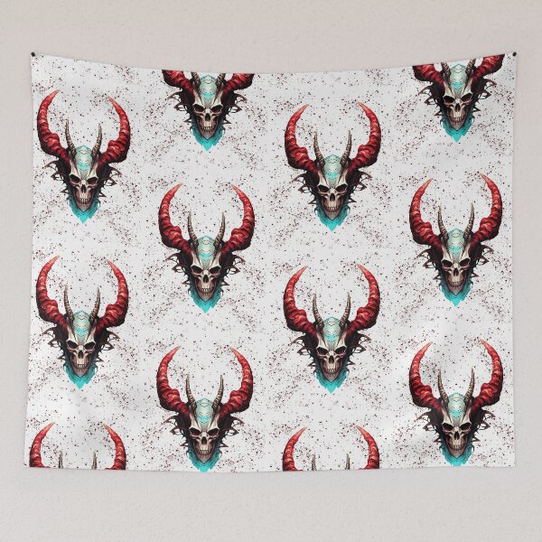Item preview, The Skull of a Demon King, fantasy art designed and sold by LoneAngel.