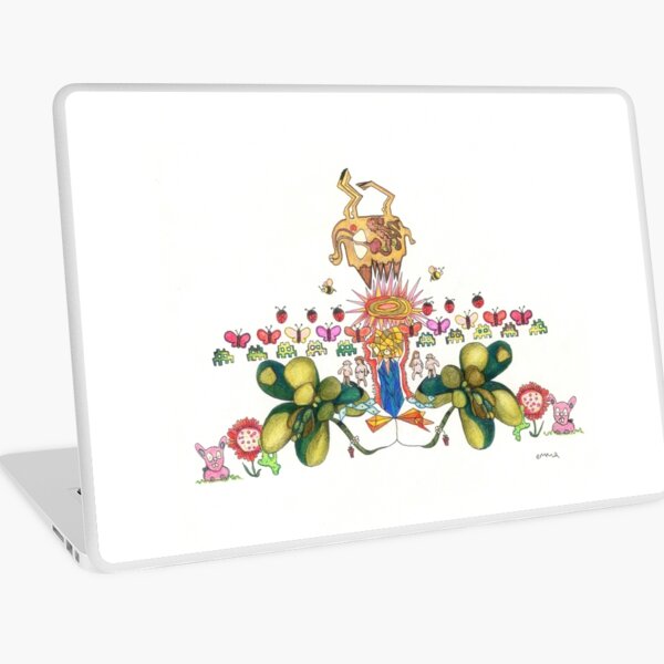 buds, bugs, butterflies & boobs make the world go round Laptop Skin