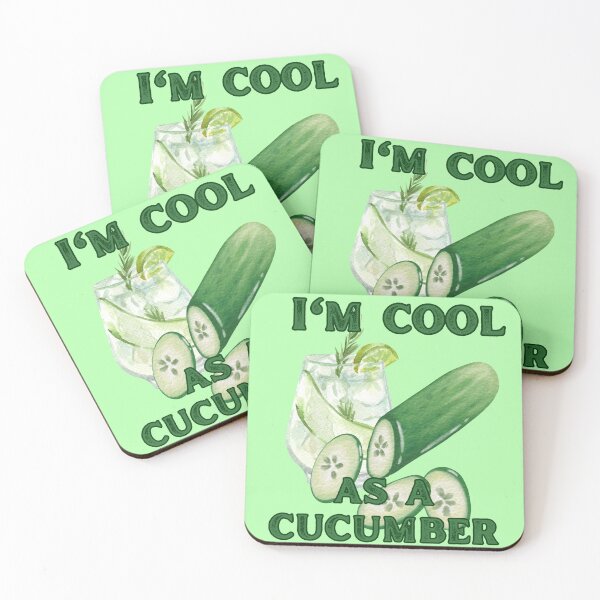 Item preview, Cool as a Cucumber Watercolor Design designed and sold by GracefulGems.
