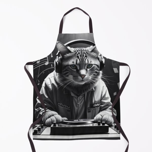 Item preview, DJ Meow Cat Dj dropping tracks designed and sold by catsandcatstore.