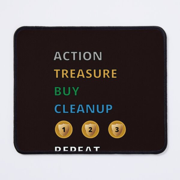 Item preview, Action, Treasure, Buy, Cleanup, Repeat Dominion Strategy Game designed and sold by SCOTTSCHR.