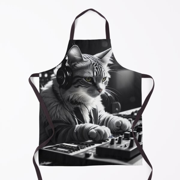 Item preview, DJ Meow Cat Dj producing tracks designed and sold by catsandcatstore.
