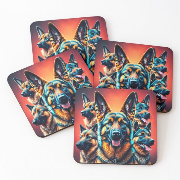 Item preview, Pack of German Shepherds designed and sold by GSDDESIGNMERCH.