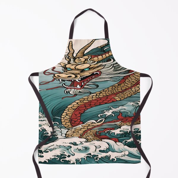 Item preview, Rare Vintage Japanese Water Dragon in Blue Hue designed and sold by Tamas Das.