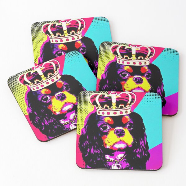 Item preview, King Charles Cavalier Spaniel Pop Art designed and sold by FunnehGacha.