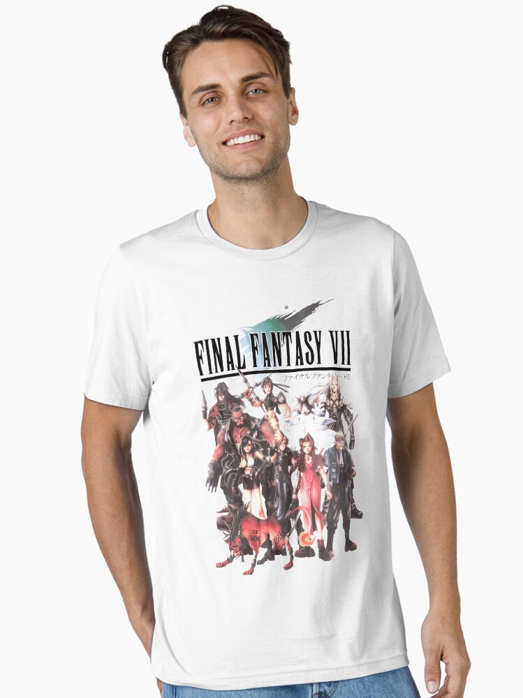 Thumbnail 2 of 7, Essential T-Shirt, Final Fantasy VII Group designed and sold by HillComPetition.