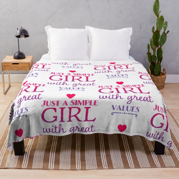 Item preview, Just a simple girl with great values Relaxed Fit designed and sold by laughlin-aides.